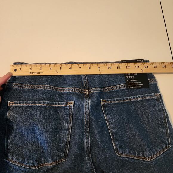 J Brand x Halpern Julia Jeans High Rise Flare Draped Metropole Rigid size 29 - Picture 3 of 8